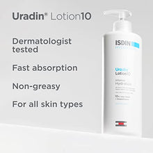 Load image into Gallery viewer, ISDIN Body Lotion Uradin10, 24 Hour Intense Hydration, 10% Urea, Fast Absorbing, Dermatologically Tested, 13.5 Fl Oz