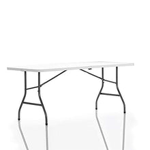 Load image into Gallery viewer, COSCO Fold-in-Half Banquet Table w/Handle, 6ft, White