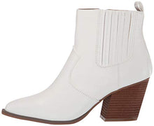 Load image into Gallery viewer, The Drop Women's Sia Pointed Toe Western Ankle Boot, White, 10
