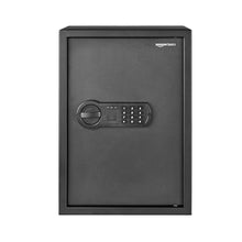 Load image into Gallery viewer, Amazon Basics Small Safe For Home, Steel Security, Electronic, Programmable Keypad Lock Box, 1.8 Cubic Feet, Black