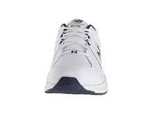 Load image into Gallery viewer, New Balance Men's 608 V5 Casual Comfort Cross Trainer, White/Navy, 11