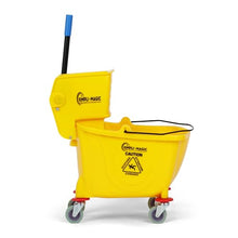 Load image into Gallery viewer, Simpli-Magic 79358 Commercial Mop Bucket with Side Press Wringer, 26 Quart, 14.75"L x 12.95"W x 19.95"H, Yellow