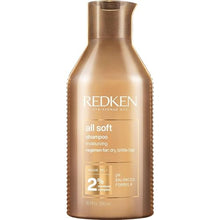 Load image into Gallery viewer, Redken All Soft Shampoo | Deeply Moisturizes and Hydrates | Softens, Smooths, and Adds Shine | Safe for Color-Treated Hair | Nourishing Shampoo for Dry Hair | With Argan Oil