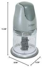 Load image into Gallery viewer, Ninja QB900B Master Prep Food Processor Blender with 48 oz Pitcher & 16 oz Chopping Bowl, Perfect for Frozen Blending & Chopping, 400 Watts, Dishwasher Safe, Countertop, Grey