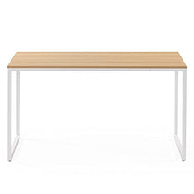Load image into Gallery viewer, ZINUS Jennifer 55 Inch White Frame Desk, Computer Workstation, Office Desk, Dining Table, Easy Assembly, Natural