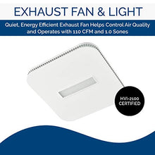 Load image into Gallery viewer, Broan-NuTone AE110LK Ventilation Fan with LED CleanCover and Roomside Installation, ENERGY STAR Certified, 110 CFM, 1.0 Sones, White