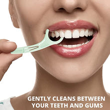 Load image into Gallery viewer, Plackers Micro Mint Dental Flossers, Fold-Out Toothpick, Super Tuffloss, Easy Storage with Sure-Zip Seal, Fresh Mint Flavor, 750 Count (Pack of 5)