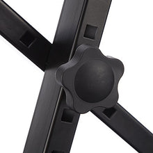 Load image into Gallery viewer, RockJam KB100 Adjustable Padded Keyboard Bench, X-Style, Black