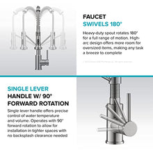 Load image into Gallery viewer, KRAUS Bolden Commercial Style 2-Function Single Handle Pull Down Kitchen Faucet in Spot-Free Brushed Brass, KPF-1610BB