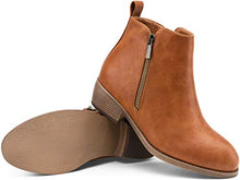 Load image into Gallery viewer, Jeossy Women's Ankle Boots, Fashion Low Heeled Winter Booties, 905-Yellow Brown, Size 8.5 US-Casual Short Boots (DJY905 Yellow Brown 08.5)