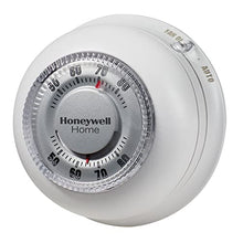 Load image into Gallery viewer, Honeywell Home CT87N1001 The Round Non-Programmable Manual Thermostat, Large, White