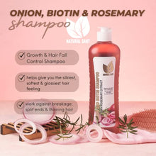 Load image into Gallery viewer, NATURAL SANT - Onion Biotin and Rosemary Shampoo & Treatment for Stronger, Thicker and Longer Strands - Soft Shine, Anti-Hair Loss and Thinning, Growth Formula, Paraben and Silicone Free