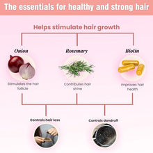 Load image into Gallery viewer, NATURAL SANT - Onion Biotin and Rosemary Shampoo & Treatment for Stronger, Thicker and Longer Strands - Soft Shine, Anti-Hair Loss and Thinning, Growth Formula, Paraben and Silicone Free
