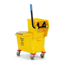 Load image into Gallery viewer, Simpli-Magic 79358 Commercial Mop Bucket with Side Press Wringer, 26 Quart, 14.75"L x 12.95"W x 19.95"H, Yellow