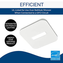 Load image into Gallery viewer, Broan-NuTone AE110LK Ventilation Fan with LED CleanCover and Roomside Installation, ENERGY STAR Certified, 110 CFM, 1.0 Sones, White