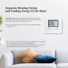 Load image into Gallery viewer, Heagstat Non-Programmable Thermostats for Home Conventional Single-Stage Systems, up to 1 Heat/ 1 Cool (with White Backlight)