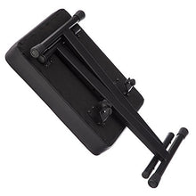 Load image into Gallery viewer, RockJam KB100 Adjustable Padded Keyboard Bench, X-Style, Black