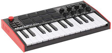 Load image into Gallery viewer, AKAI Professional MPK Mini MK3 - 25 Key USB MIDI Keyboard Controller With 8 Backlit Drum Pads, 8 Knobs and Music Production Software Included