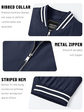 Load image into Gallery viewer, TACVASEN Jackets For Men Fashion Jackets Men Fashion Lightweight Jackets Spring Jackets Men Harrington Jacket Track Jacket Full Zip