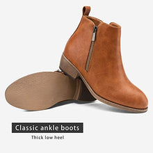 Load image into Gallery viewer, Jeossy Women's Ankle Boots, Fashion Low Heeled Winter Booties, 905-Yellow Brown, Size 8.5 US-Casual Short Boots (DJY905 Yellow Brown 08.5)