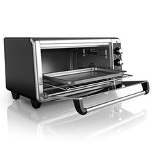 Load image into Gallery viewer, BLACK+DECKER 8-Slice Extra Wide Convection Toaster Oven, Fits 9"x13" Oven Pans and 12" Pizza, Bake, Toast, Broil, and Keep Warm Functions, Countertop Compact Design with Stainless Steel Finish