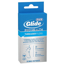 Load image into Gallery viewer, Glide Threader Floss, 30-Count Boxes of Single-Use Packets (Pack of 6)