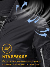 Load image into Gallery viewer, TACVASEN Mens Black Jacket Lightweight Men's Bomber Jackets Lightweight Windbreaker Spring Fall Men's Casual Jacket Outdoor Windbreaker Men's Jacket