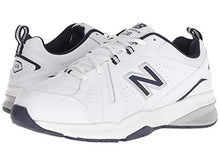 Load image into Gallery viewer, New Balance Men's 608 V5 Casual Comfort Cross Trainer, White/Navy, 11