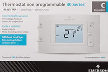 Load image into Gallery viewer, Emerson 1F83C-11NP Conventional (1H/1C) Non-Programmable Thermostat, White