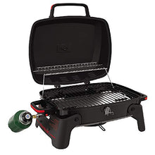 Load image into Gallery viewer, Megamaster 820-0065C 1 Burner Portable Gas Grill for Camping, Outdoor Cooking , Outdoor Kitchen, Patio, Garden, Barbecue with Two Foldable legs, Red + Black
