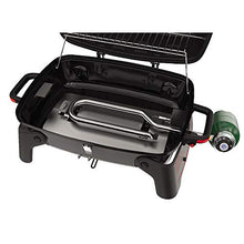 Load image into Gallery viewer, Megamaster 820-0065C 1 Burner Portable Gas Grill for Camping, Outdoor Cooking , Outdoor Kitchen, Patio, Garden, Barbecue with Two Foldable legs, Red + Black