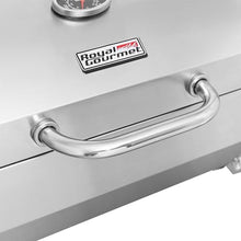 Load image into Gallery viewer, Royal Gourmet GT1001 Stainless Steel Portable Grill, 10000 BTU BBQ Tabletop Gas Grill with Folding Legs and Lockable Lid, Outdoor Camping, Deck and Tailgating, Silver