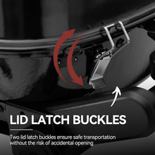 Load image into Gallery viewer, Royal Gourmet GT2005 2-Burner Portable Propane Gas Grill with Foldable Side Tables & Foldable Support Legs, Tabletop Gas Grill with Warming Rack for for Outdoor Cooking & Grilling, Black