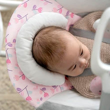 Load image into Gallery viewer, Ingenuity SimpleComfort Lightweight Compact 6-Speed Multi-Direction Baby Swing, Vibrations & Nature Sounds, 0-9 Months 6-20 lbs (Pink Cassidy)