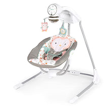 Load image into Gallery viewer, Ingenuity InLighten 5-Speed Baby Swing - Swivel Infant Seat, 5 Point Safety Harness, Nature Sounds, Lights - Nally Owl