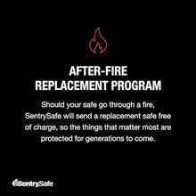 Load image into Gallery viewer, SentrySafe Fireproof Safe with Key Lock, Chest Lock Box for Home or Travel Secures Money, Documents, 0.18 Cubic Feet, 6.1 x 14.3 x 11.2 Inches, 1210