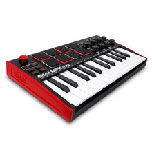 Load image into Gallery viewer, AKAI Professional MPK Mini MK3 - 25 Key USB MIDI Keyboard Controller With 8 Backlit Drum Pads, 8 Knobs and Music Production Software Included