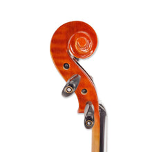 Load image into Gallery viewer, 4 Strings Violin Set Acoustic Violin 4/4 Full Set Flamed Maple Spruce Ebony Fittings 1/2 Violin 3/4 Violin 1/4 Violin for Beginners Solid Wood Violin with Hard Case & Violin Bow(4/4 Brown 1)