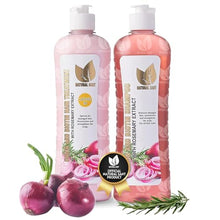 Load image into Gallery viewer, NATURAL SANT - Onion Biotin and Rosemary Shampoo & Treatment for Stronger, Thicker and Longer Strands - Soft Shine, Anti-Hair Loss and Thinning, Growth Formula, Paraben and Silicone Free