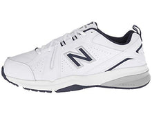 Load image into Gallery viewer, New Balance Men's 608 V5 Casual Comfort Cross Trainer, White/Navy, 11