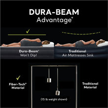 Load image into Gallery viewer, Intex 64131ED Dura-Beam Plus Deluxe Pillow Rest Air Mattress: Fiber-Tech – Twin Size – Built-in Electric Pump – 16.5in Bed Height – 300lb Weight Capacity