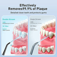 Load image into Gallery viewer, COSLUS Water Dental Flosser Teeth Pick: Portable Cordless Oral Irrigator 300ML Rechargeable Travel Irrigation Cleaner IPX7 Waterproof Electric Waterflosser Flossing Machine for Teeth Cleaning F5020E