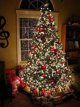 Load image into Gallery viewer, OZS Connectable Warm White Christmas Lights Outdoor Indoor, 2Pack 164ft 400 LED Christmas Tree Lights, Waterproof 8 Modes Green Wire String Lights for Holiday Party Christmas Decorations