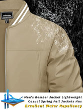 Load image into Gallery viewer, TACVASEN Mens Lightweight Jackets Casual Stylish Men's Jackets With Inside Pockets Men Flight Bomber Coat Windbreaker Jacket Lightweight