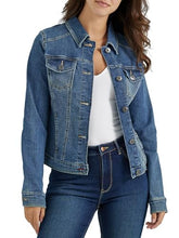 Load image into Gallery viewer, Wrangler Authentics Women's Stretch Denim Jacket, Blue, X-Large