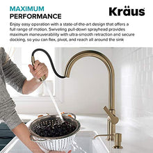Load image into Gallery viewer, KRAUS Oletto Single Handle Pull Down Kitchen Faucet in Matte Black, KPF-2820MB