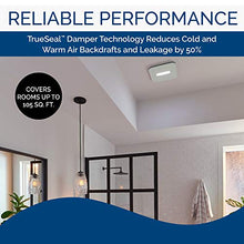 Load image into Gallery viewer, Broan-NuTone AE110LK Ventilation Fan with LED CleanCover and Roomside Installation, ENERGY STAR Certified, 110 CFM, 1.0 Sones, White