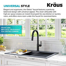 Load image into Gallery viewer, KRAUS Oletto Single Handle Pull Down Kitchen Faucet in Matte Black, KPF-2820MB