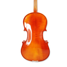Load image into Gallery viewer, 4 Strings Violin Set Acoustic Violin 4/4 Full Set Flamed Maple Spruce Ebony Fittings 1/2 Violin 3/4 Violin 1/4 Violin for Beginners Solid Wood Violin with Hard Case & Violin Bow(4/4 Brown 1)