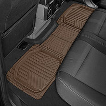 Load image into Gallery viewer, Motor Trend FlexToughXL DeepDish Floor Mats for Cars, Full Set All-Weather Rubber Automotive Floor Mats Waterproof Heavy Duty Car Mats Flexible Floor Liners for Car Truck Van SUV Car Floor Mat (Brown)